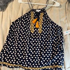 THML Silvano Embroidery Detail Top